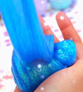 tumblr glitter slime diy slime blue slime