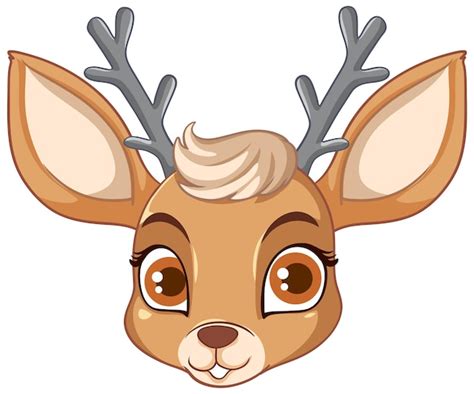 Cute Reindeer Head Clipart