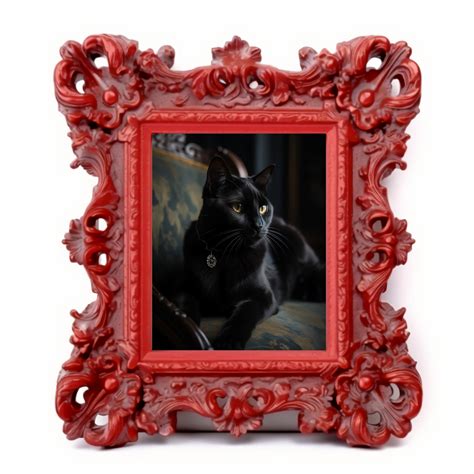 Moody Black Cat Wall Art. Gothic Painting Printable, Desk Decor ...