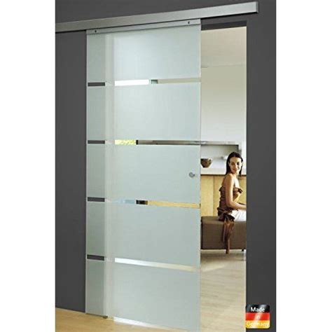 Duradoor Glasschiebetür Schiebetür Glastür 5 Streifendesign