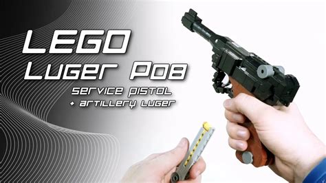 Lego Luger P08 Service Pistol Artillery Luger Version