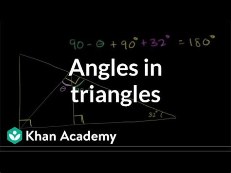 Worked example: Triangle angles (diagram) (video) | Khan Academy
