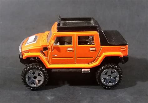 2008 Hot Wheels Hummer H2 Sut Orange 15 40 Die Cast Toy Truck Suv Car Treasure Valley Antiques