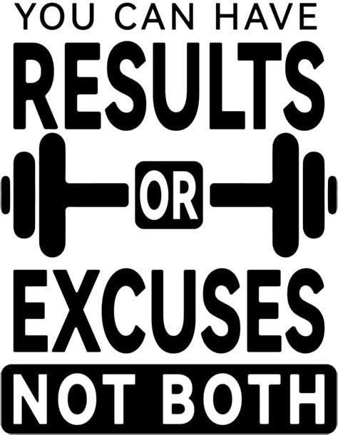 Superdant Gym Wall Decal You Can Have Results Or Excuses