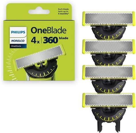 Philips Norelco OneBlade 360 Blades Genuine Replacement Blades For