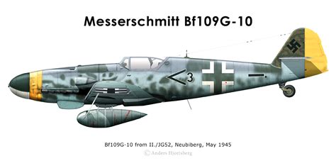 Asisbiz Messerschmitt Bf G Erla Stab Ii Jg Black Chevron