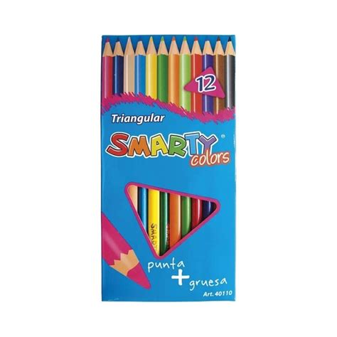 Lapices De Colores Largos Triangular Smarty