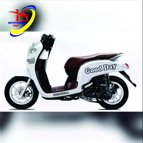 Jual Promo Stiker Cutting Good Day Stiker Striping New Scoopy Vespa Mio