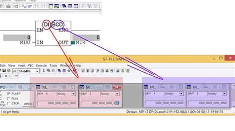 Siemens PLC Double Integer To BCD Converter In The Siemens PLC STEP7