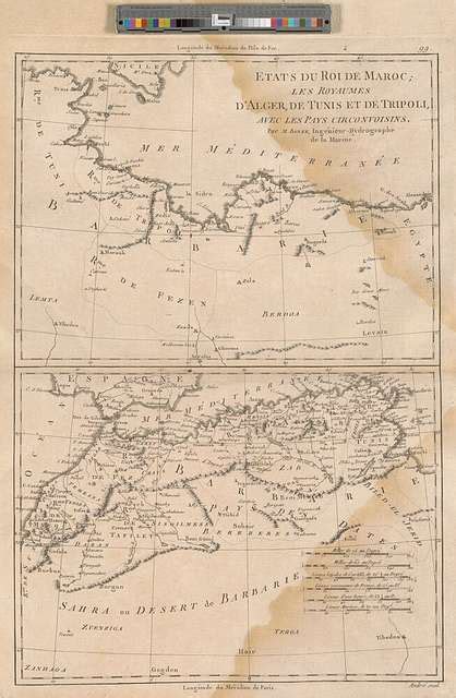 Etats Du Roi De Maroc Les Royaumes D Alger De Tunis Et De Tripoli