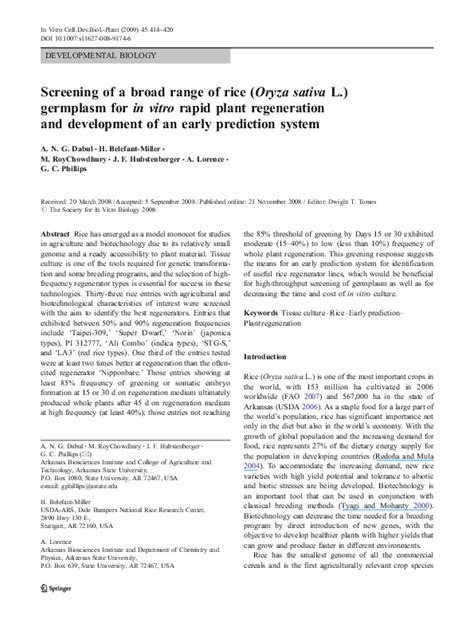 Pdf Protocol For In Vitro Somatic Embryogenesis And Regeneration Of