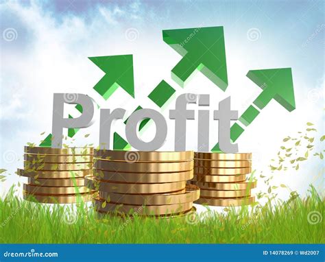 profitable business sign symbol stock illustration illustration
