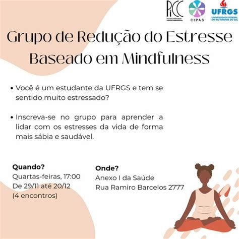 Grupo de Redução do Estresse Baseado em Mindfulness está inscrições