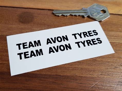 Team Avon Tyres Cut Vinyl Stickers 325 Pair