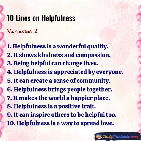 lines  helping  inspirational acts  kindness studyprintable