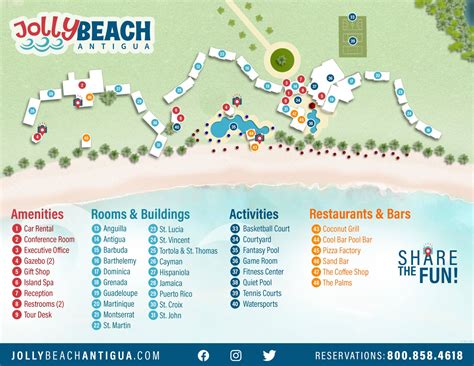 Resort Map - Jolly Beach Antigua