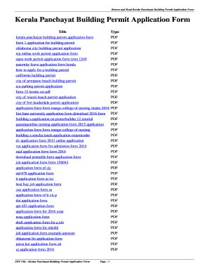Building Permit Application Form 2020-2025 - Fill and Sign Printable ... 