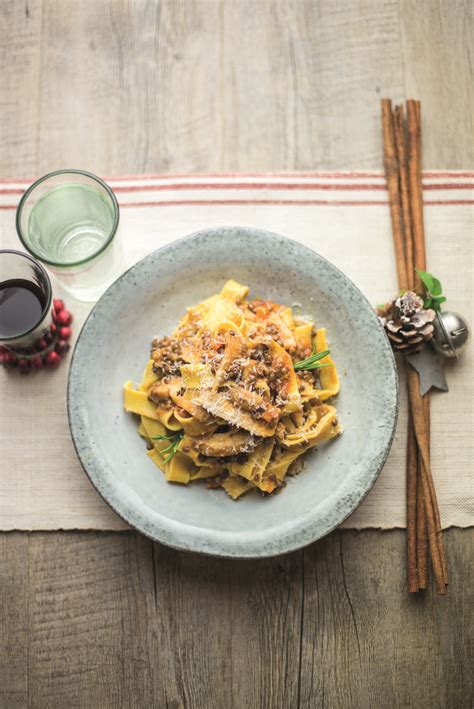 Pappardelle con ragù di lenticchie e funghi SuperSIGMA