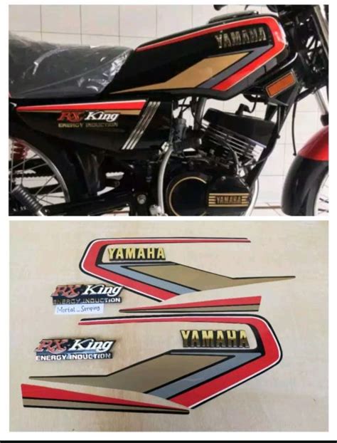 PAKET STIKER STRIPING EMBLEM TANGKI YAMAHA RX KING 92 1992 LENGKAP