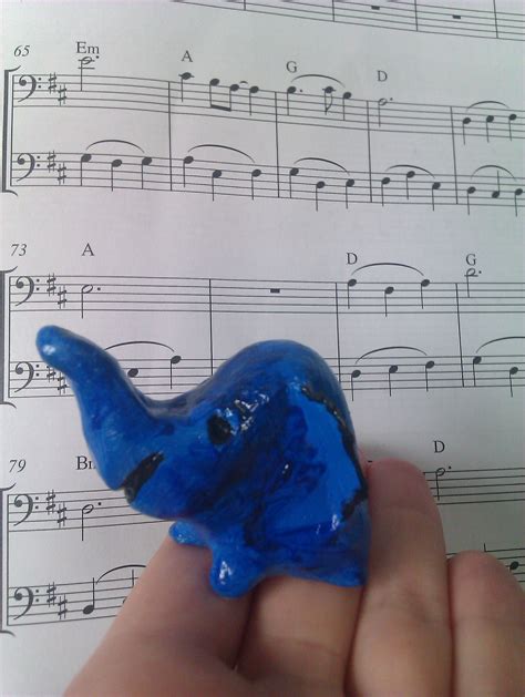 S Er Kleiner Blauer Elefant Blauer Elefant Fimo Figuren Elefant