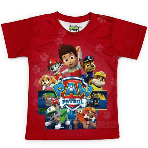 Camiseta Infantil Patrulha Canina - Camiseta Infantil Patrulha Canina Md03 | Shopee Brasil