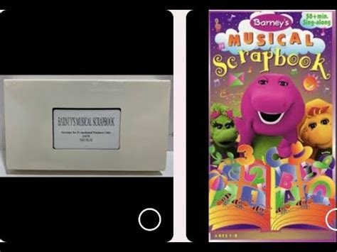 Barney S Musical Scrapbook Screener Original Vhs Youtube