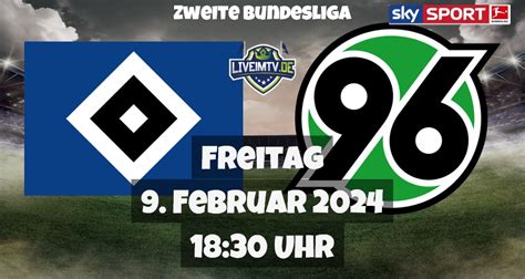 Hamburger SV Hannover 96 Fußball Zweite Bundesliga live am 09 02 2024