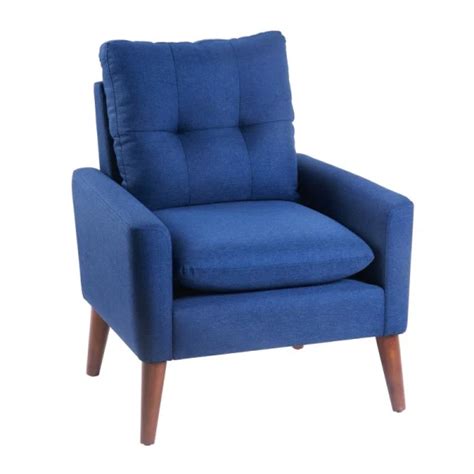 Dropship Modern Upholstered Accent Chair Armchair With Pillow Single