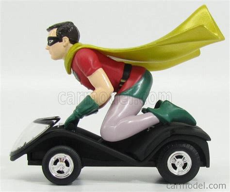 MATTEL HOT WHEELS C M C85 Scale 1 12 BATMAN BATCYCLE ROBIN SIDECAR WITH ROBIN CAR FIGURES