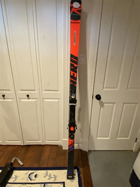 Used Unisex Rossignol Racing Cm Hero Athlete Gs Skis With Bindings