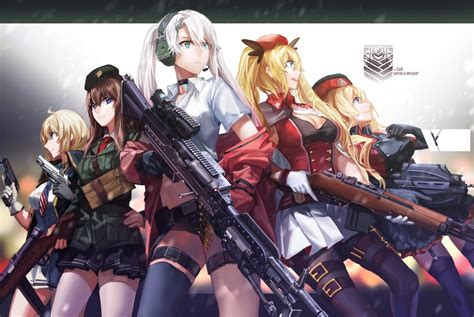 Best Of Anime Girls War Wallpaper Download - Anime Girl With A Gun ...