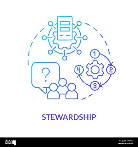 Stewardship Blue Gradient Concept Icon Stock Vector Image And Art Alamy