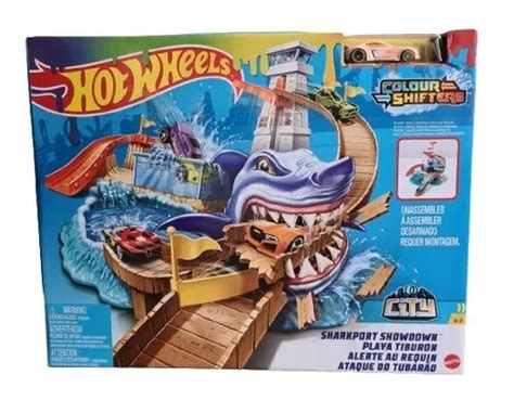 Pista Hot Wheels City Colour Shifters Ataque Do Tubar O Frete Gr Tis