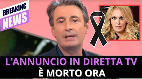 TRAGEDIA IN RAI L ANNUNCIO SCHOCK DEL CONDUTTORE IN DIRETTA TV é