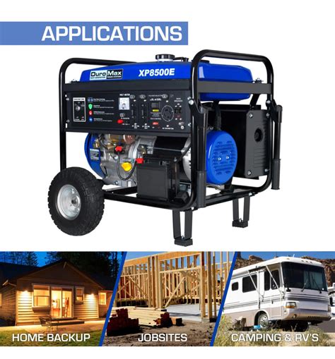 DuroMax XP8500E 8,500 Watt Portable Gas Powered Generator