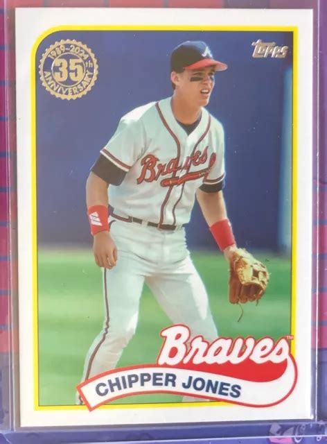 2024 TOPPS SERIES 1 1989 35th Anniversary 89B 76 Chipper Jones Atlanta