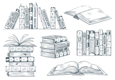 book stack sketch royalty  images stock  pictures