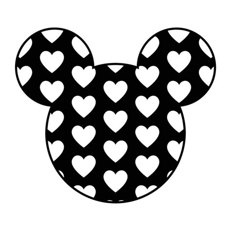 Mickey Head Template 10 Free Pdf Printables Printablee Applique