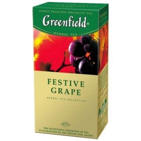 Greenfield festive grape tea 25db - 4605246005220 - Bio webáruház