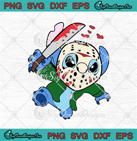 Jason Voorhees Stitch Halloween Svg Png Eps Dxf Friday The 13th Svg