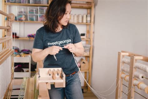 Exploring Sectional Warping For Weaving Sweetgeorgia Yarns