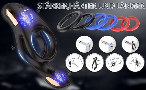 Dual Penisring Vibrator für Klitoris Stimulation und Hoden Extrem Sex