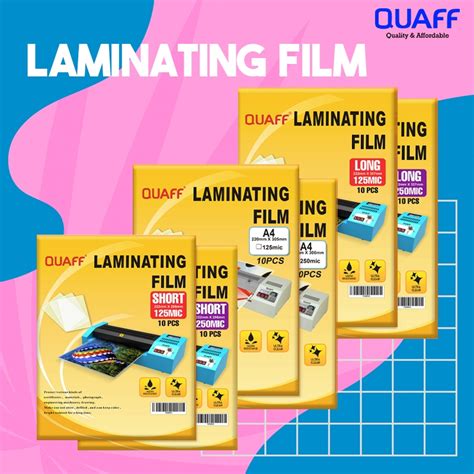 Pack R R R Size Quaff Laminating Film Micron Hot