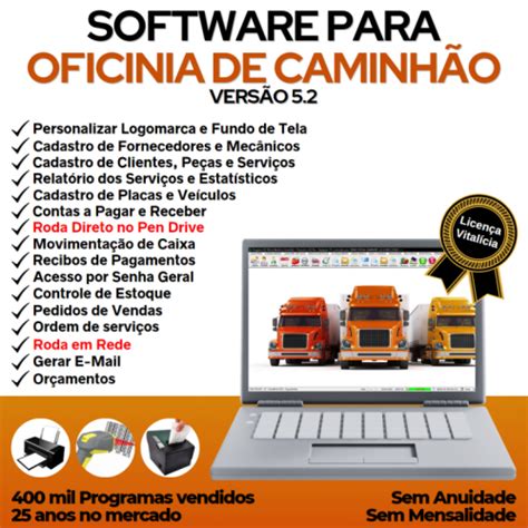 Software Ordem de Serviço para Oficina Mecânica para Caminhão Check