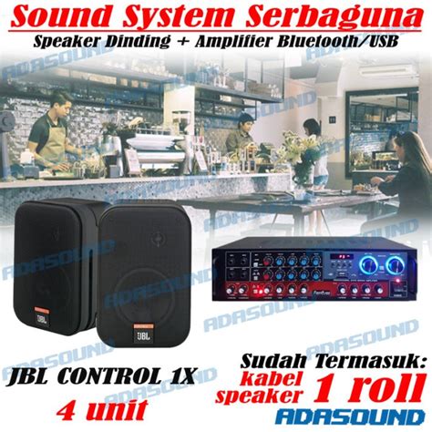 Jual Spesial Promo PAKET SOUND SYSTEM CAFE RESTORAN HOTEL 4 SPEAKER JBL