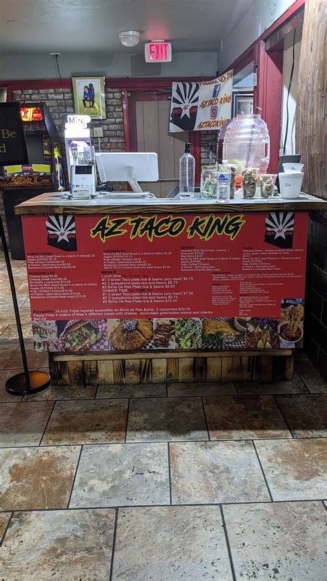 Menu At Az Taco King Phoenix Restaurant Phoenix