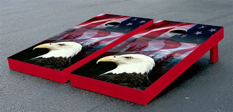 Our Classic American Eagle Flag Cornhole Set Corn Hole Game