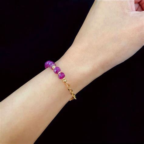 Ruby Birthstone Bracelet Ruby Bead Bracelet for Women Ruby - Etsy