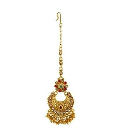 Buy Anuradha Art Jewellery Women Gold Plated Metal Shimmering Stone