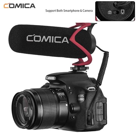 Comica CVM-V30 LITE richtmicrofoon voor camera en smartphone - Rood ...